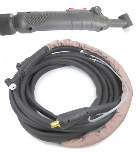 Schlauchpaket WIG Brenner SR26 gasgekühlt, Länge 8 Meter Schlauchpaket WIG Brenner SR26 gasgekühlt, Länge 8 Meter