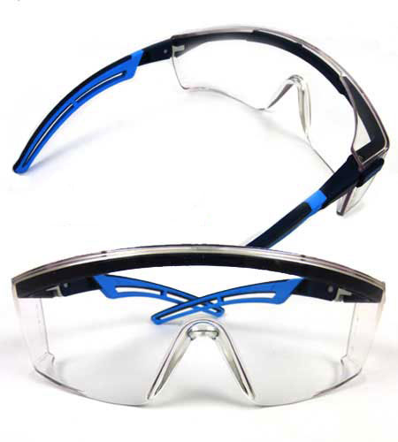 Schutzbrille von uvex, astropec 2.0, farblos, Bügel schwarz/balu uvex Schutzbrillen vom Typ astropec 2.0 Scheiben farblos, Bügel schwarz/blau