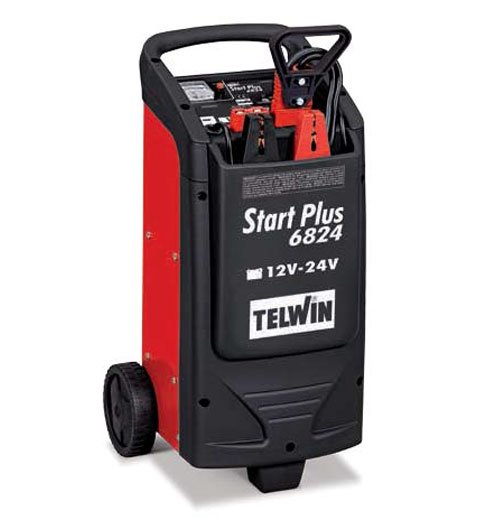 Batterie Starthilfe mit 12V und 24V Spannung für Auto, Lieferwagen, Boot, Traktor, Generator, Start Plus 6824 von Telwin Batterie Starthilfe 12V 24V Start Plus 6824 von Telwin als Bild