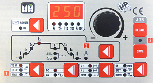 Display vom Wig Inverter Schweißgerät Superior Tig 311 Display voom WIG Schweißgerät Inverter Superior Tig 311