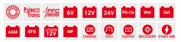 24V, 12V, 6V Erhaltungsladegerät Auto, VAN, Transporter, LKW, Traktor, Boot Batterie, Batterieladegerät Erhaltungsladegerät Doctor Charge 50