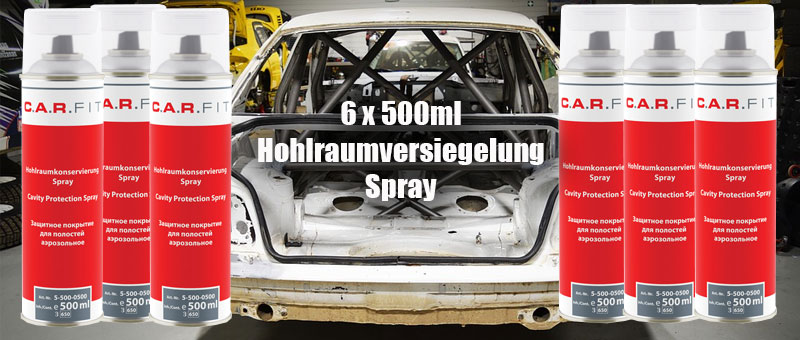 BREHMA Hohlraumschutz Hohlraumversiegelung Spray 500ml Wachs : :  Auto & Motorrad