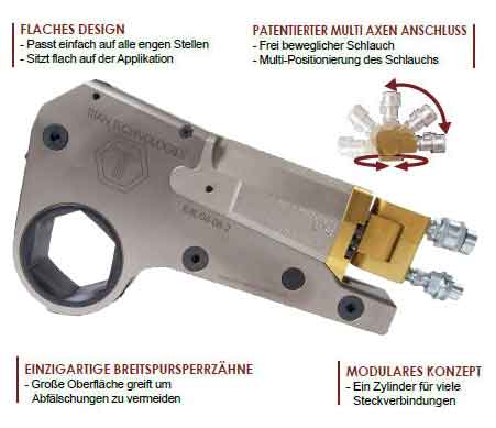 Hydraulische Kassettenschrauber Sechskant Hydraulische Kassetenschrauber Sechskant