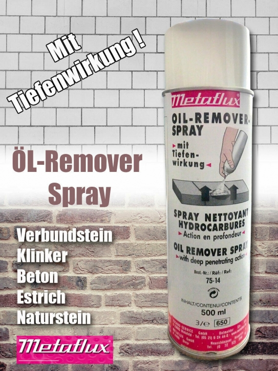 Ölfleck Entferner Metaflux 75-14 Oil Remover Spray Ölfleck Entferner Ölfleckentferner Metaflux 75-14 Oil Remover Spray