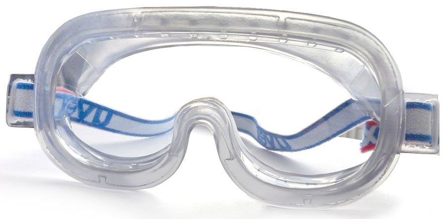 uvex Vollsichtbrille bzw. Vollsicht-Schutzbrille beschlagfrei, Scheibe klar transparent, Scheibenwechsel möglich, Art. 9305-714