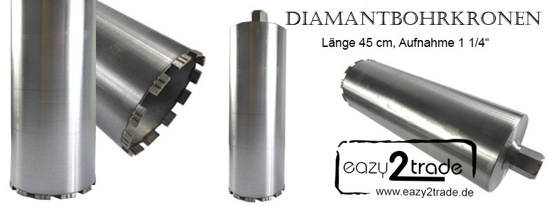 Diamantbohrkronen Länge=45 cm 