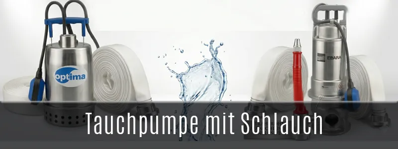 Tauchpumpe mit Schlauch