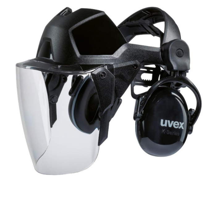 uvex Gesichtsschutz faceguard inklusive Gehöschutz