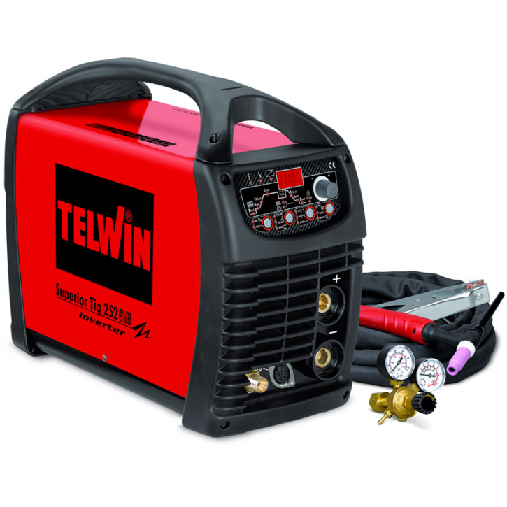 WIG Schweißgerät AC/DC Hf/Lift Puls Impuls-Strom Alu Inverter 250A/400V Superior Tig 252