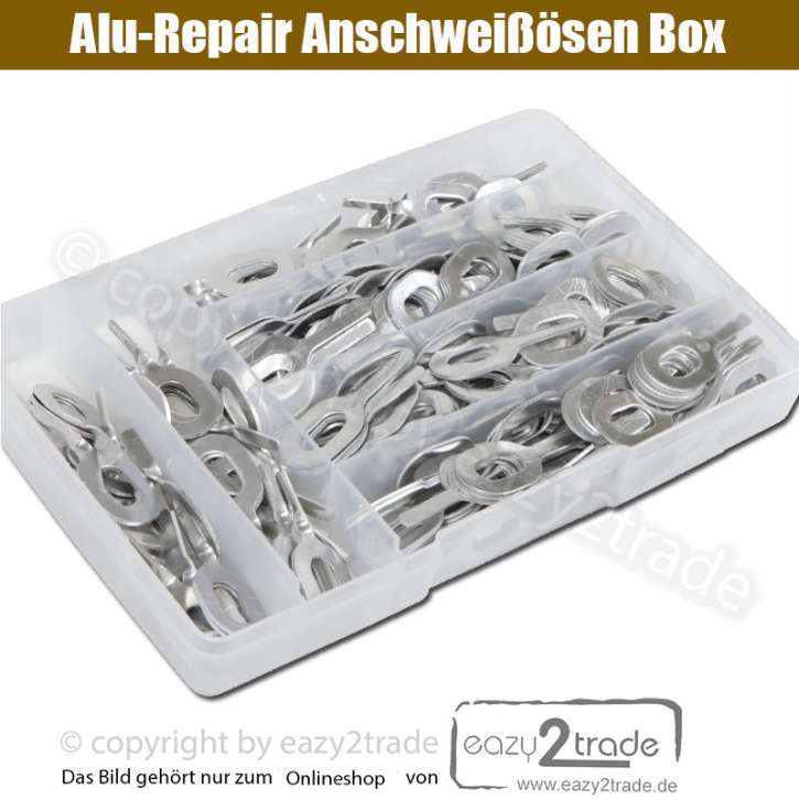 Aluminium Anschweißösen Zugbits 1,0mm | 1,5mm