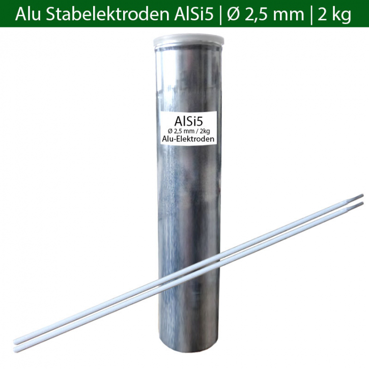 Aluminium  Elektroden  E4043  ALSI 5  2kg 2,5 mmx350
