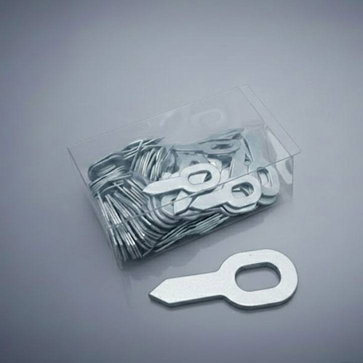 Anschweißösen gerade flach für Karosserie u. Blech Reparatur | Langlochösen 100 Stück