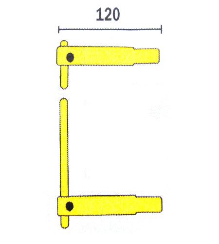 Armpaar für Punktschweißzange Spotter Telwin XD1 Länge 120mm