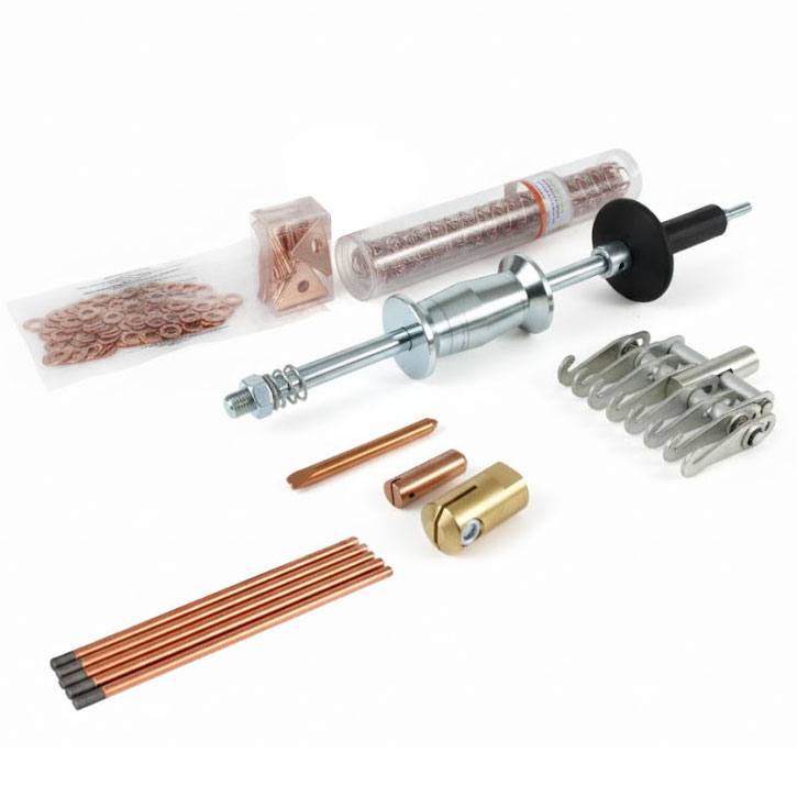 Set 180 tlg. Zubehör, Werkzeuge zum Karosserie- Blech ausbeulen Set 180 tlg. Zubehör, Werkzeuge zum Karosserie- Blech ausbeulen