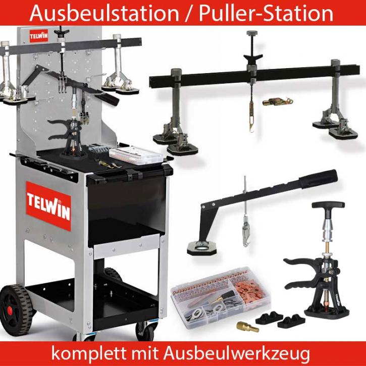 Ausbeulstation Puller Station | Ausbeulsystem mit Fahrwagen | Combo Steel von Telwin