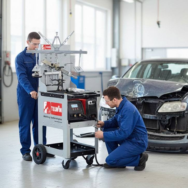 Ausbeulsystem Werkstatt Karosserie für Alu und Stahl mit Spotter & Alu-Spotter