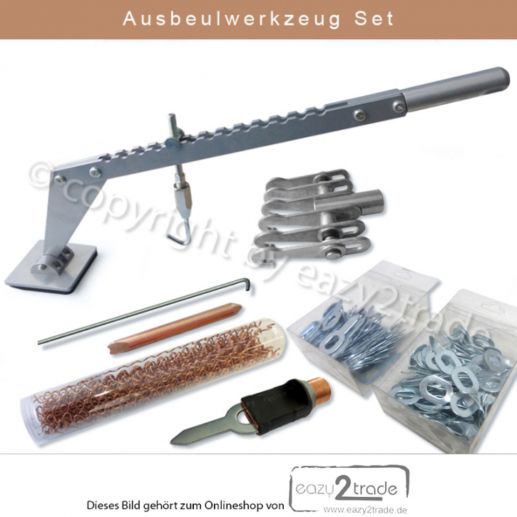 Ausbeulset Ausbeul Set Zubehör Karosserie- Blech- Reparatur