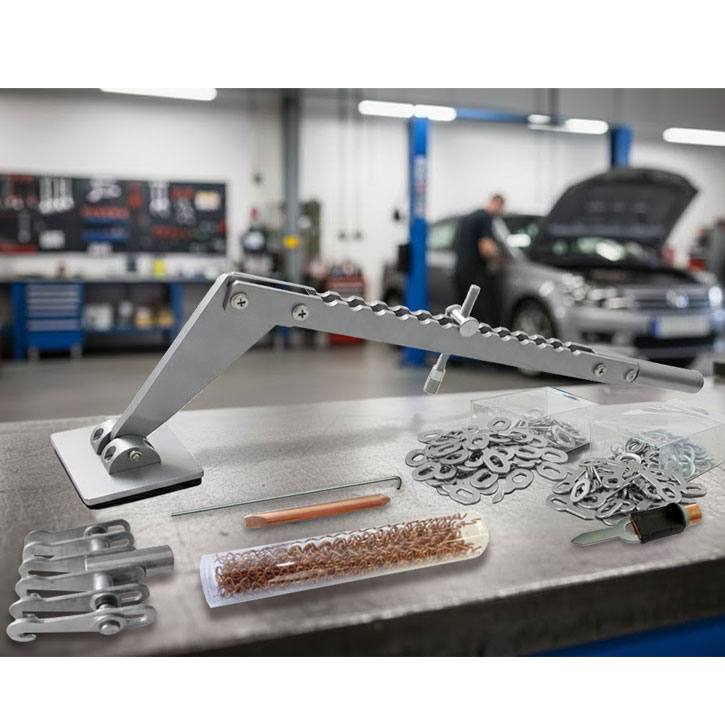 Profi-Ausbeulset mit Einhand-Zughebel & umfangreichem Spotter-Zubehör