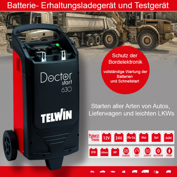 Profi Batterieladegerät Doctor Charge 55 Connect Telwin