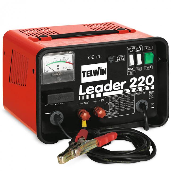 Leader 220 Start Laden, Starten 12V/24V Normal/Boost laden