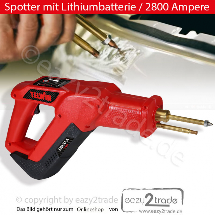 Battery Puller Ausbeuler kabellos 2800A | Mobiles Punktschweißgerät | Telwin
