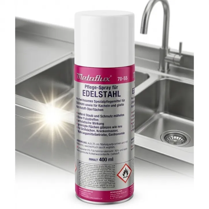 Metaflux 70-55 Edelstahlpflege Spray 400 ml – Für ein Finish wie neu