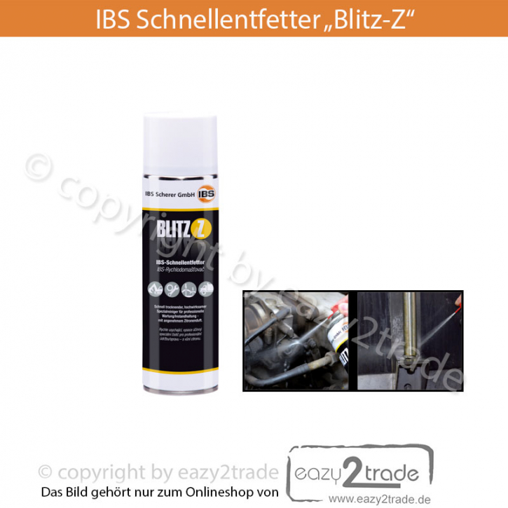 Entfetterspray | Schnellentfetter Blitz-Z IBS Scherer | 1 VPE á 12 Dosen