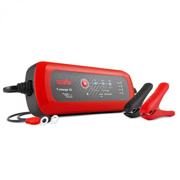 Telwin T-Charge 12 Pulse Tronic: 6V/12V Multifunktions-Erhaltungsladegerät (IP65)