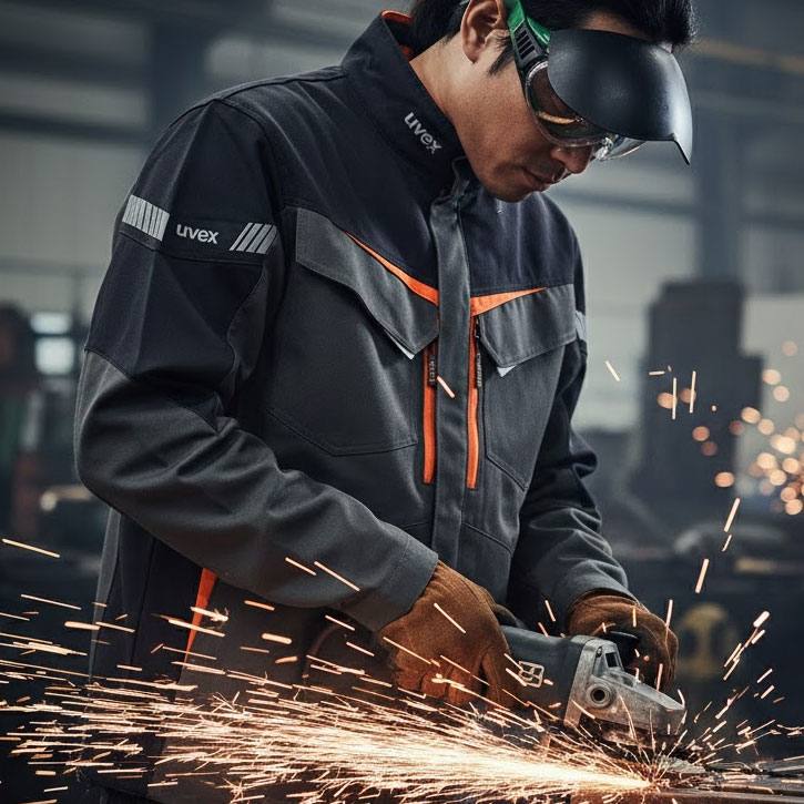 uvex metal pro Arbeitsjacke flammhemmend uvex metal pro Arbeitsjacke flammhemmend