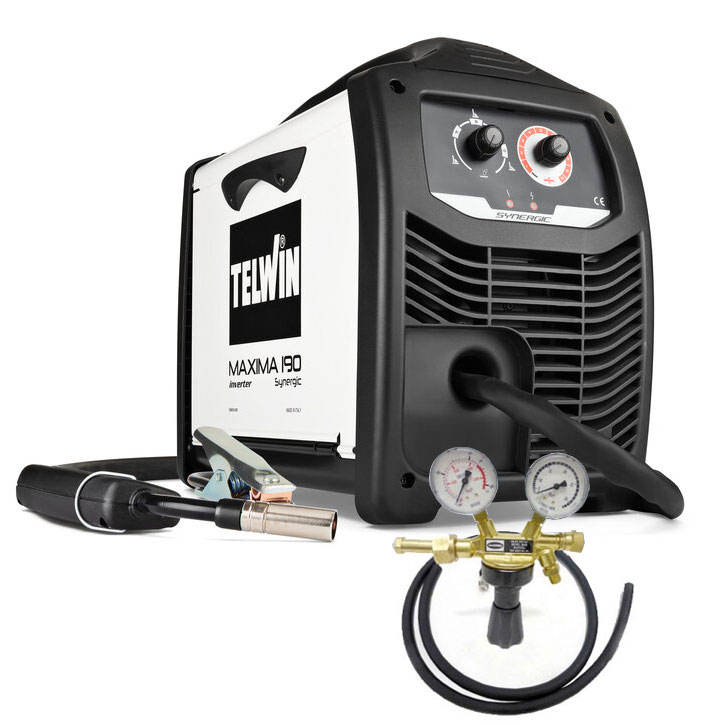 Maxima 190 Synergic + Druckminderer | Fülldraht MIG/MAG | max. 170A