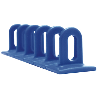 3x Ösen-Klebepads blau 37x36x156mm gerade