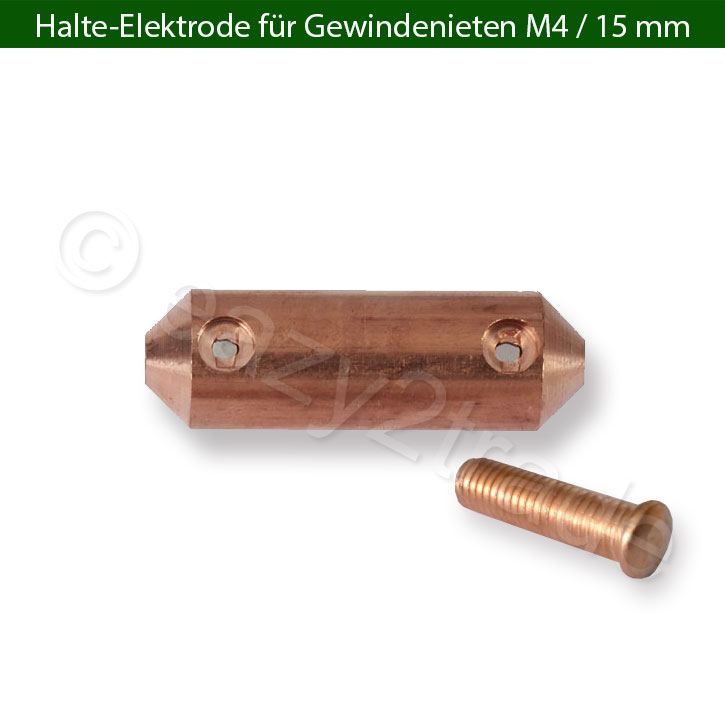 Halte-Elektrode für Gewindenieten M4 | Aufnahme für Nieten zum punktschweißen