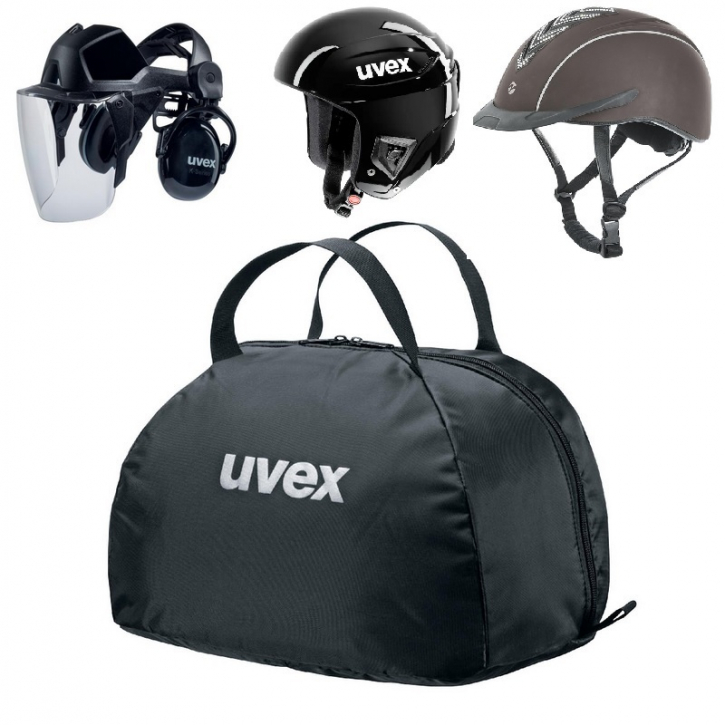 Uvex Helmtasche Equestrian  Helmbag Fr Reithelm, Schwarz-braun,  NuddelHof-NH Edition UVEX Kapselgehrschutz