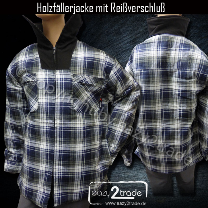 Holzfällerjacke Thermohemd Arbeitsjacke gefüttert