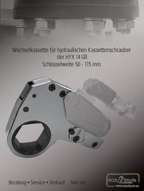 Kassettenschrauber für Antriebseinheit HYX 14 GR SW 50-115