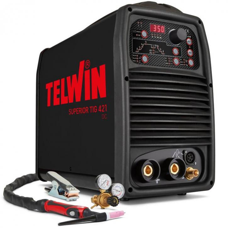 Superior TIG 421 DC-HF LIFT | 350A Profi-WIG 400V mit 9 Programmen