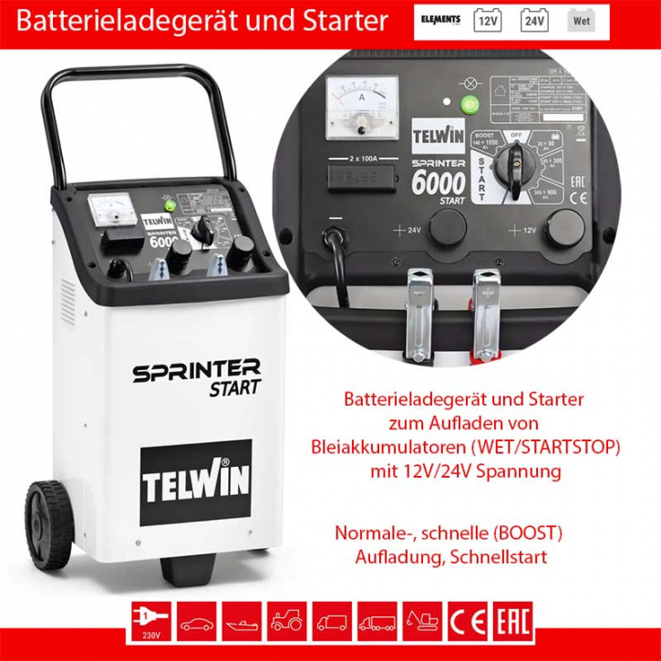 Batterie Erhaltungsladegerät 12V/24V max. 1050 Ah