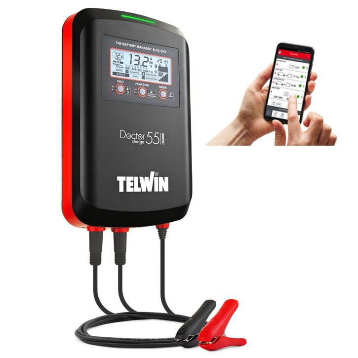 Telwin Doctor Charge 55 Connect Profi Battery Manager mit App und Pulse Tronic