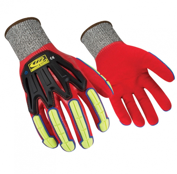 Mechaniker Handschuhe Ringers 068 | Nitril Montagehandschuhe | Stoßschutz Schnittschutz | Ringers-Gloves EN388