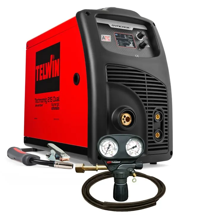 Technomig 215 Dual Synergic Dünnblech MIG/MAG, WIG, E-Hand, Fülldraht, Löten max. 220A