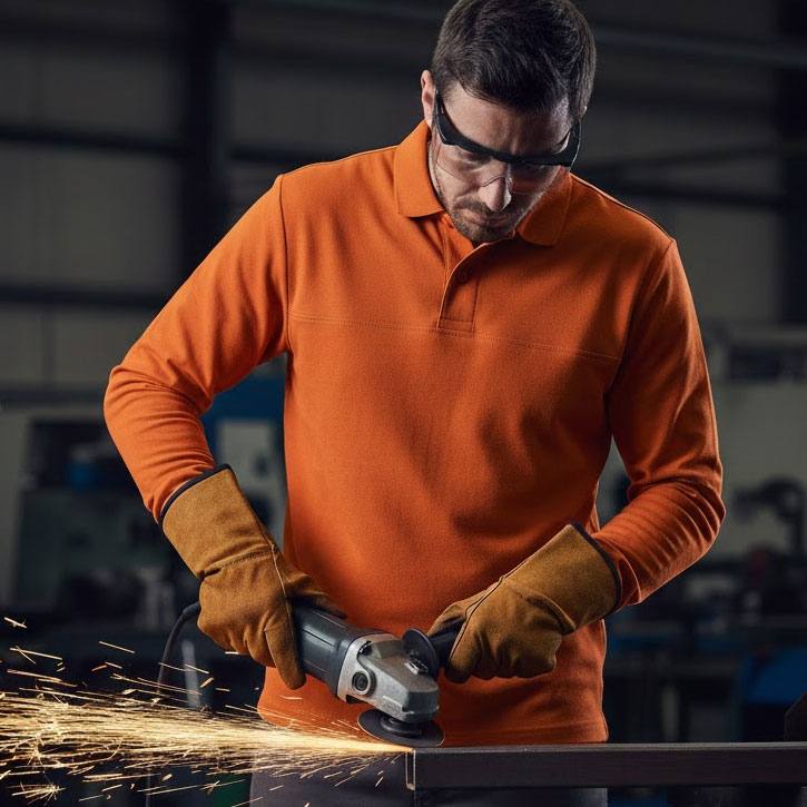 Langarm Polo Poloshirt uvex Schutzkleidung fire & arc Gr. XS-3XL Langarm Polo Poloshirt uvex Schutzkleidung fire & arc Gr. XS-3XL