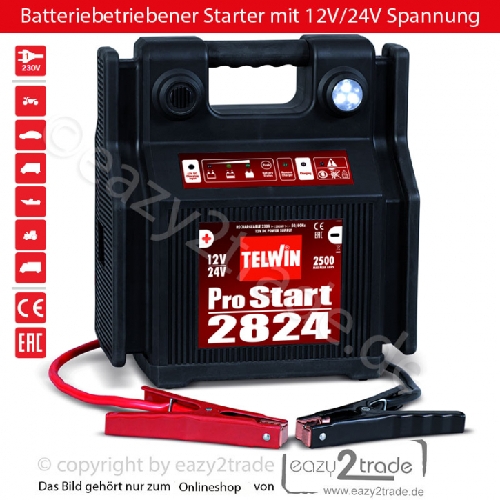 Powerpack Starthilfe 12V/24V | Auto LKW etc. | Pro Start 2824 Telwin