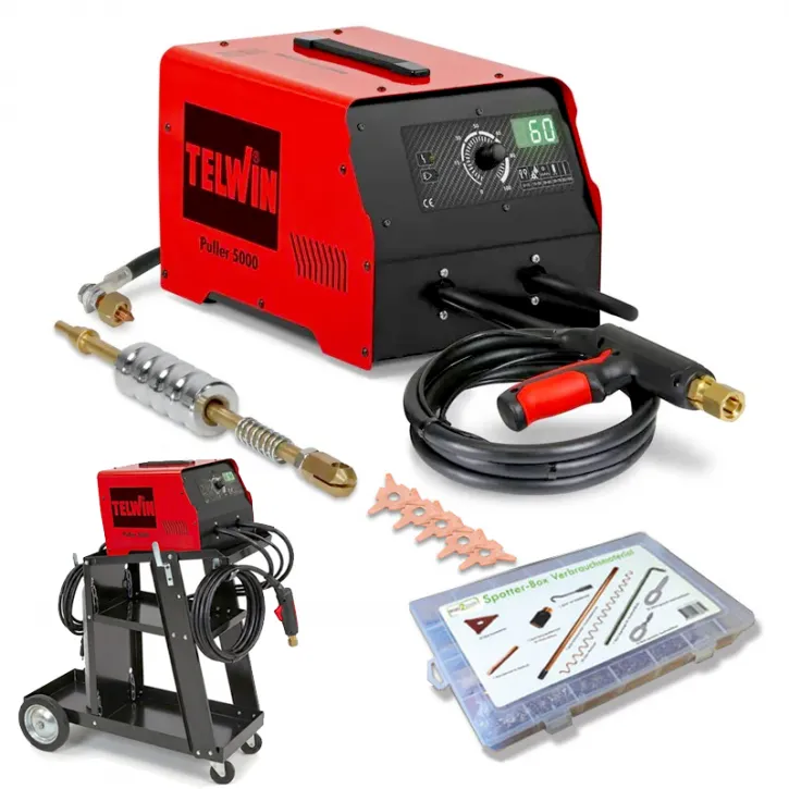 Puller 5000 Telwin | 3000A | 230V | inkl. Fahrwagen u. Zubehör Box