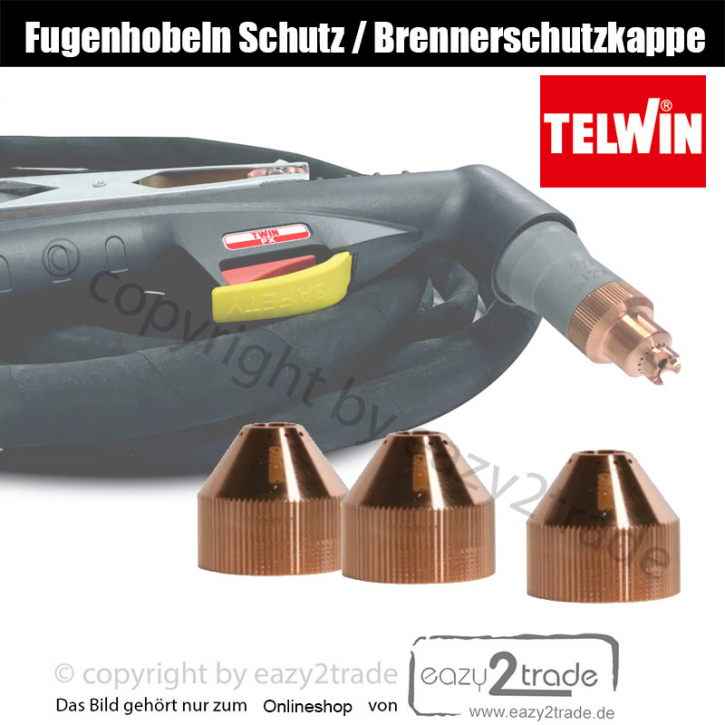 Fugenhobeln Schutz Brenner-Schutzkappe für Plasmaschneiddüse | 125 Ampere | Telwin 3 Stück