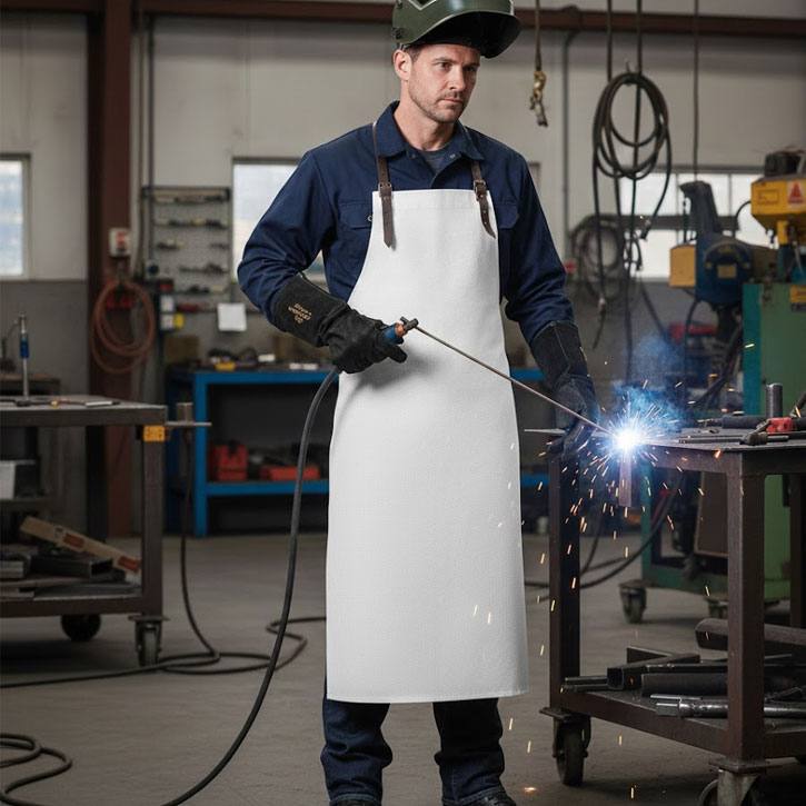 Leder Schweißerschürze Ingo (80 x 100 cm) aus Spalt-/Vollleder Leder Schweißerschürze Ingo (80 x 100 cm) aus Spalt-/Vollleder