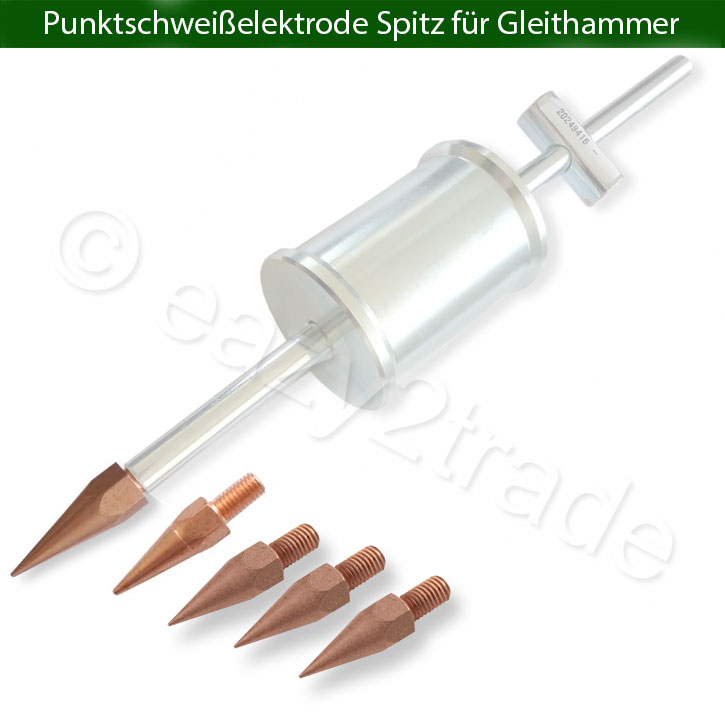 Gleithammer Ausbeulen 1kg Schlagmasse + 2 Spitzelektroden