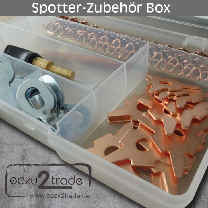 Spotter-Zubehör Box Verbrauchsmaterial für Ausbeulspotter Punktschweißgerät
