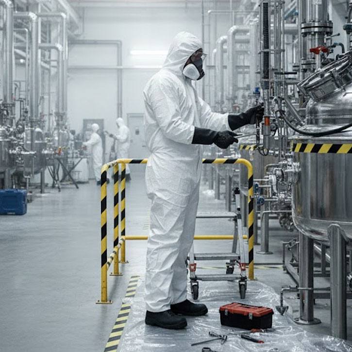 Tector Einweg-Schutzanzug Typ 5/6 Kat. 3 | Größe 2XL, 3XL Tector Einweg-Schutzanzug Typ 5/6 Kat. 3 | Größe 2XL, 3XL