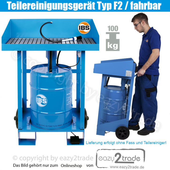 Teilereinigungsgerät Typ F2 fahrbar 100kg Last