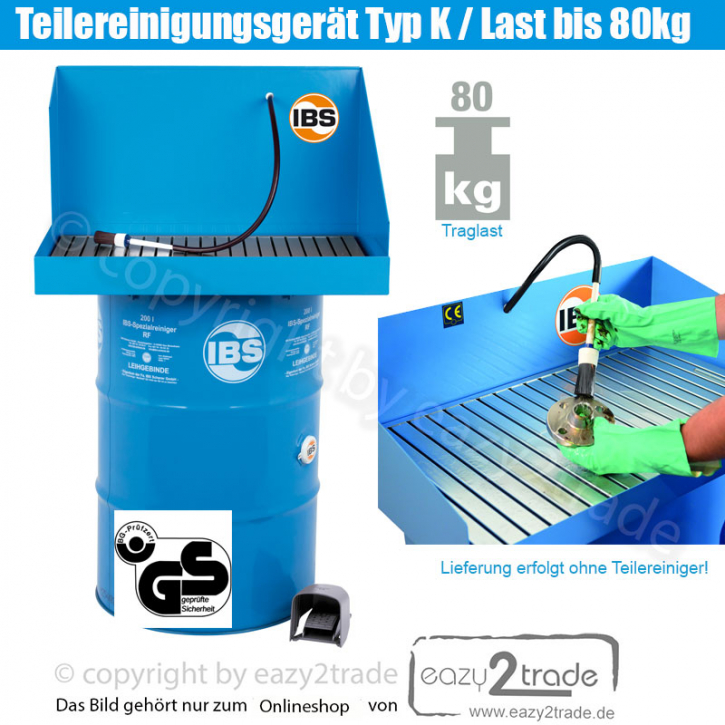 Teilereinigungsgerät 80kg Traglast Typ K IBS